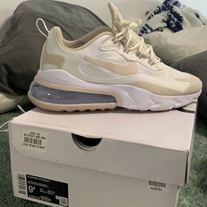 Nike AirMax 270 react summit white orewood cj0619-102 size 9.5